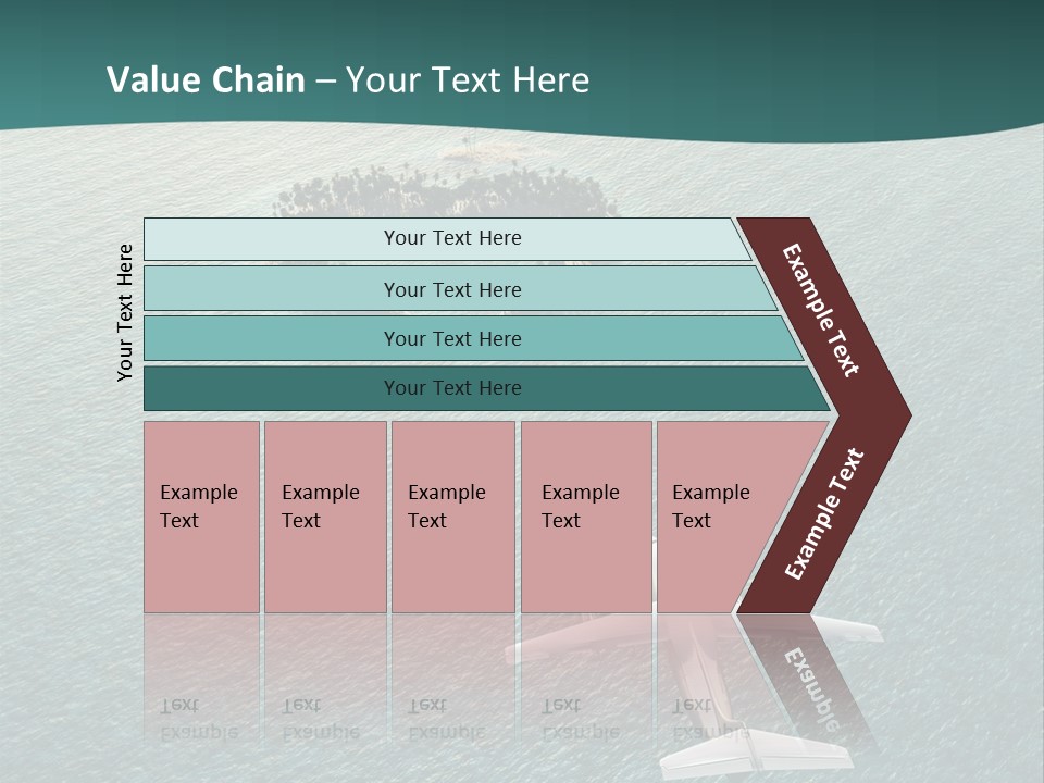 Heart Shaped Island PowerPoint Template