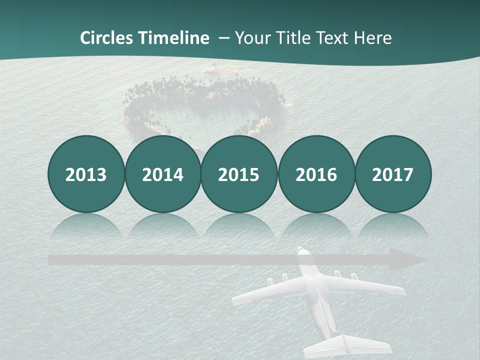 Heart Shaped Island PowerPoint Template