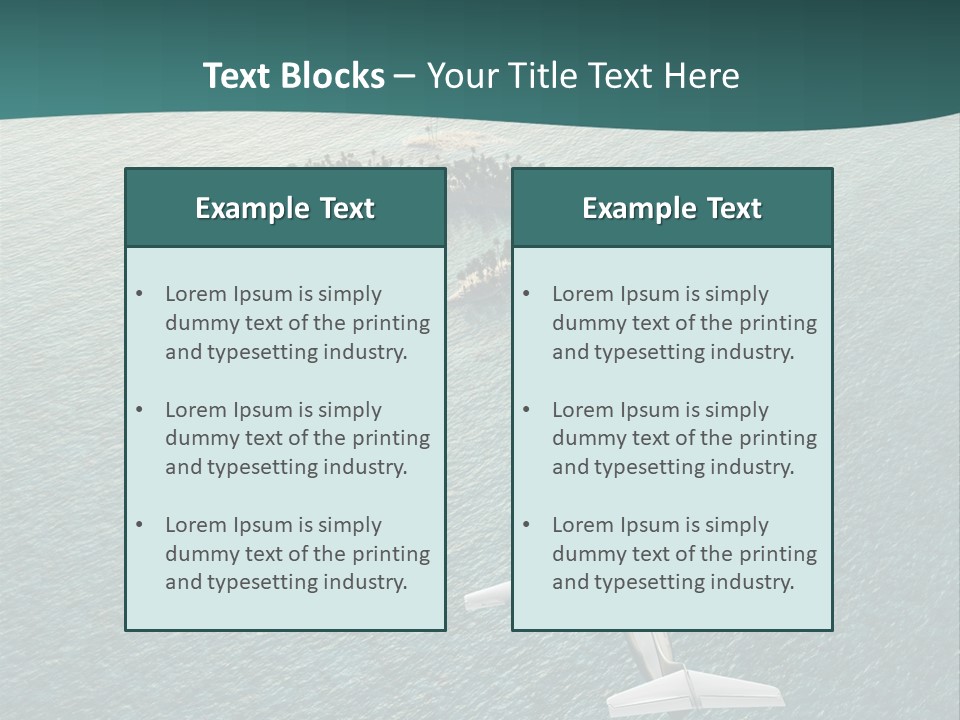 Heart Shaped Island PowerPoint Template