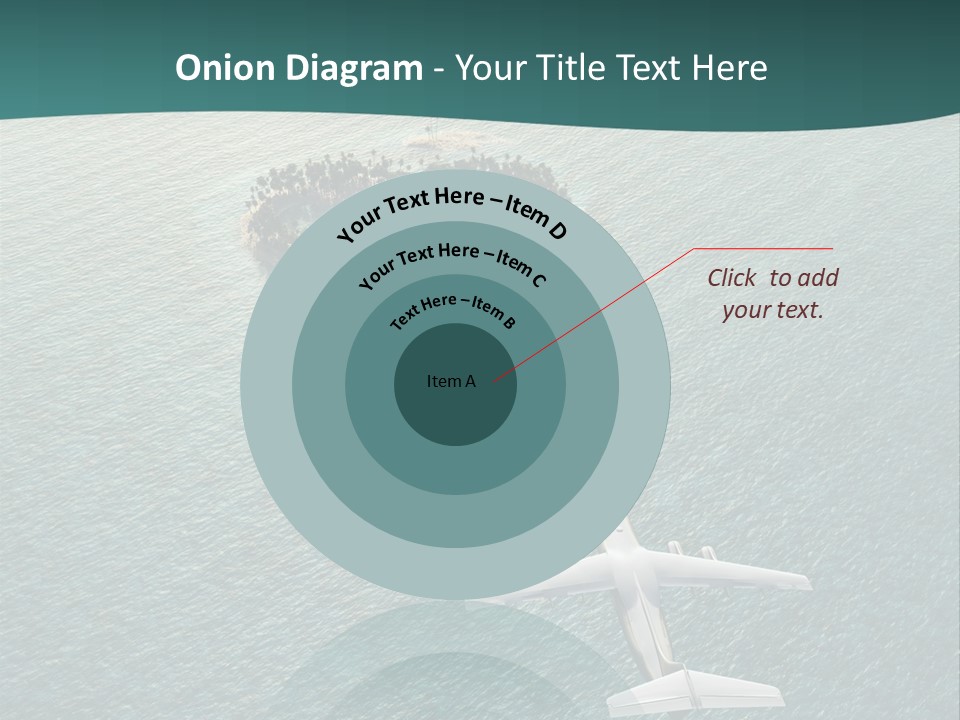 Heart Shaped Island PowerPoint Template