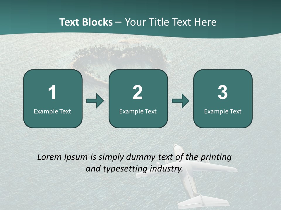 Heart Shaped Island PowerPoint Template