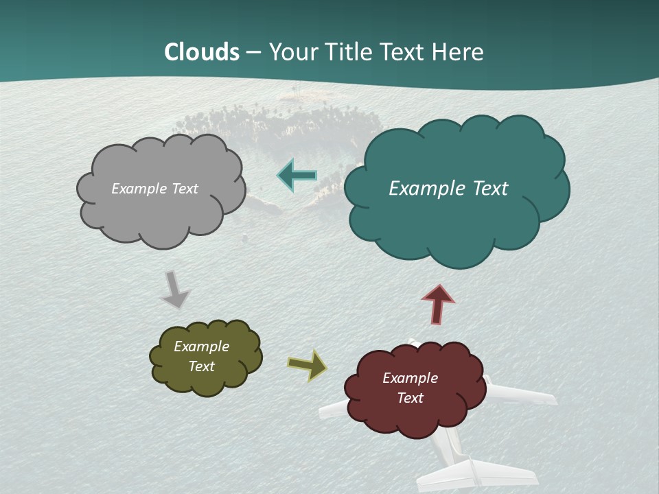 Heart Shaped Island PowerPoint Template