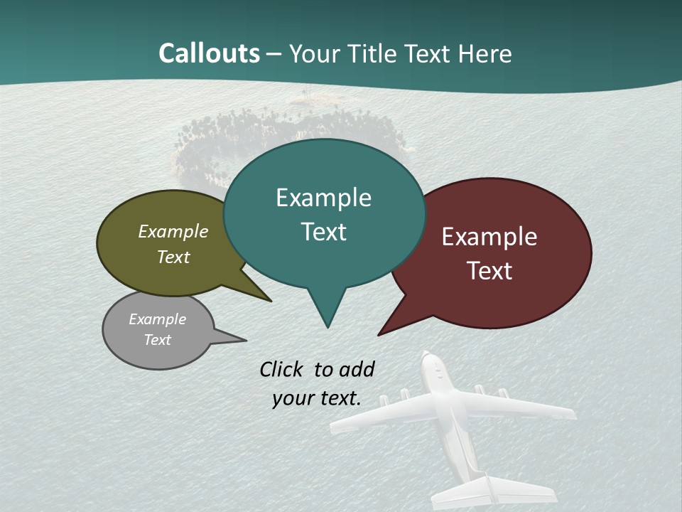 Heart Shaped Island PowerPoint Template