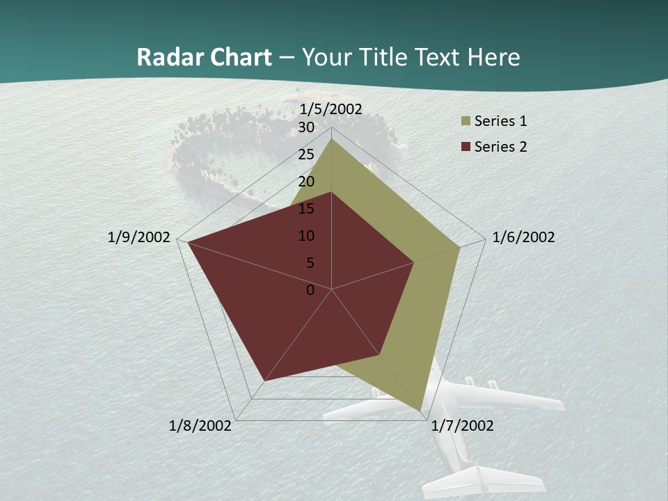 Heart Shaped Island PowerPoint Template