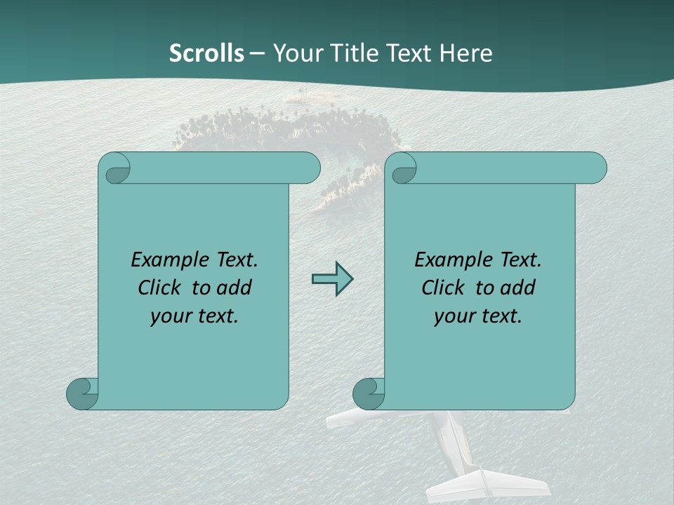 Heart Shaped Island PowerPoint Template