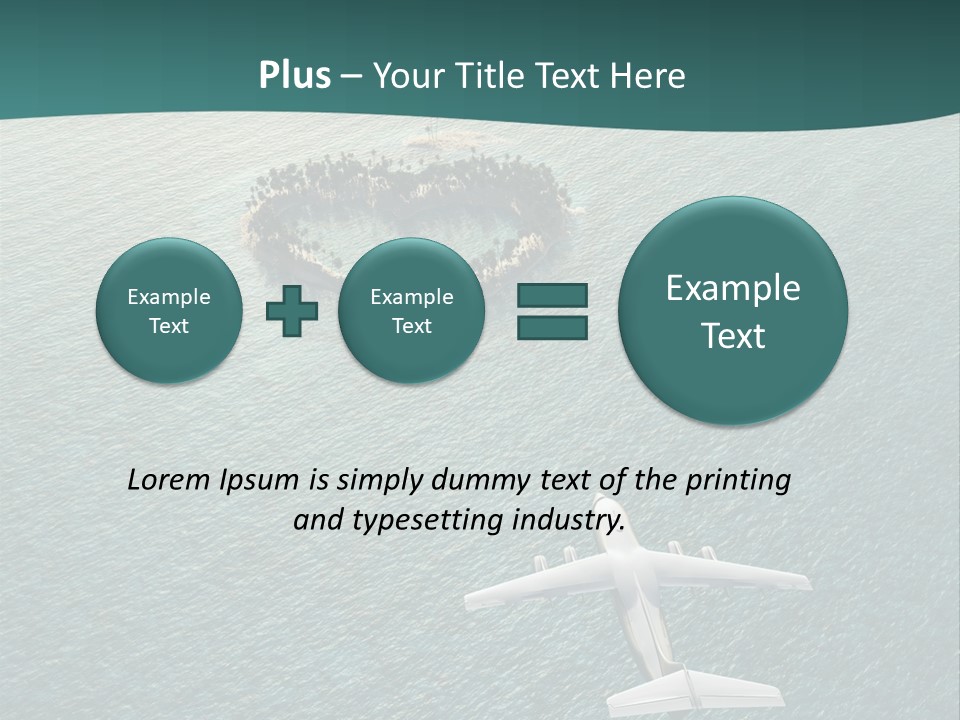 Heart Shaped Island PowerPoint Template