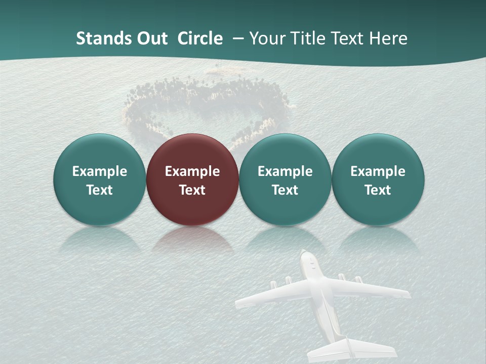 Heart Shaped Island PowerPoint Template