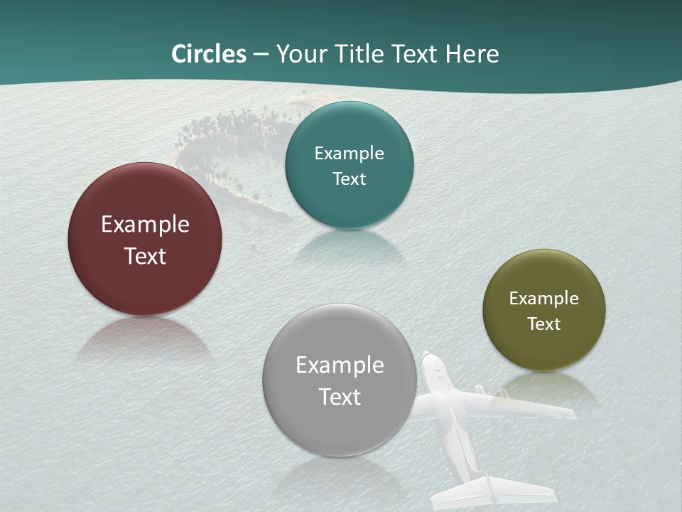 Heart Shaped Island PowerPoint Template