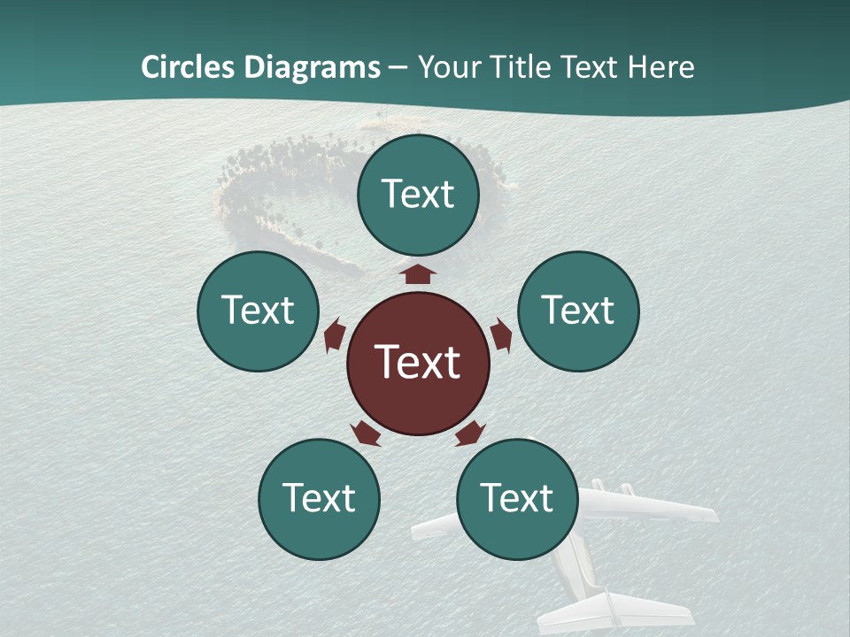 Heart Shaped Island PowerPoint Template