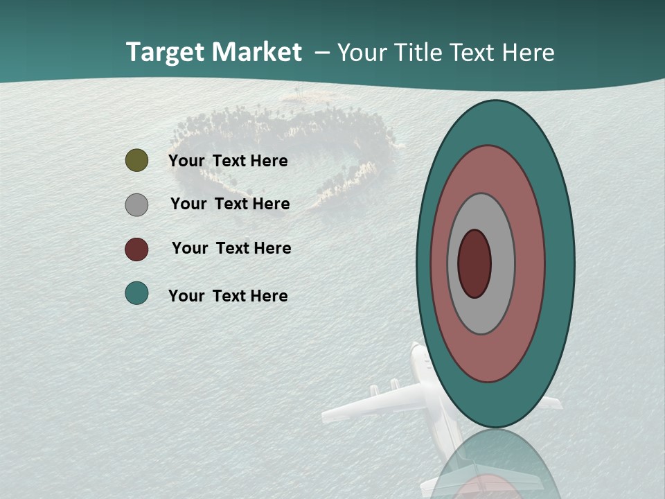 Heart Shaped Island PowerPoint Template