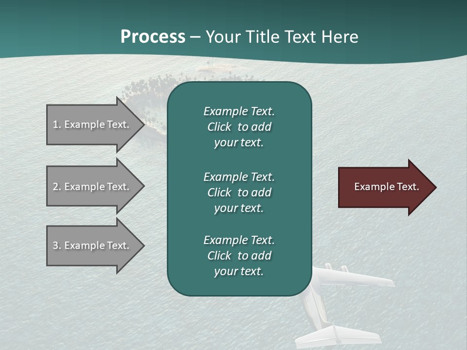 Heart Shaped Island PowerPoint Template