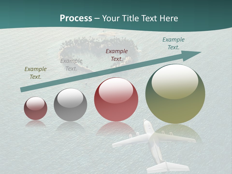 Heart Shaped Island PowerPoint Template