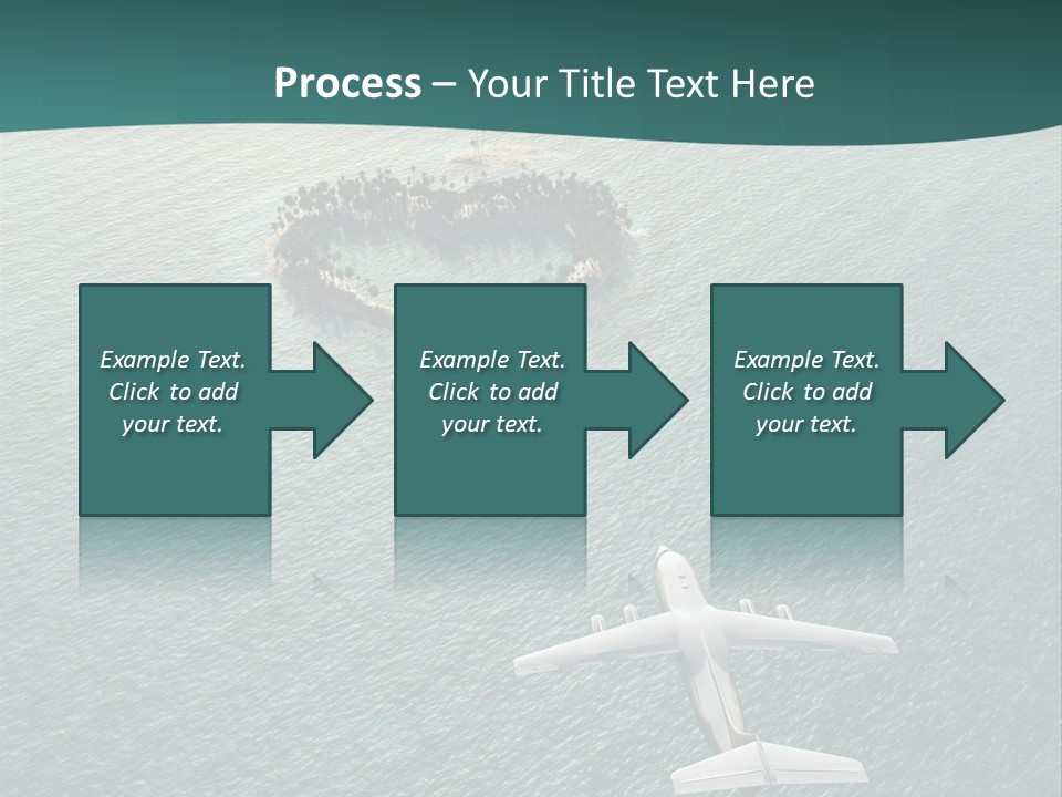 Heart Shaped Island PowerPoint Template