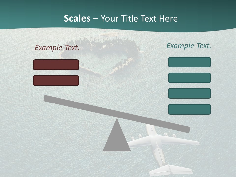 Heart Shaped Island PowerPoint Template