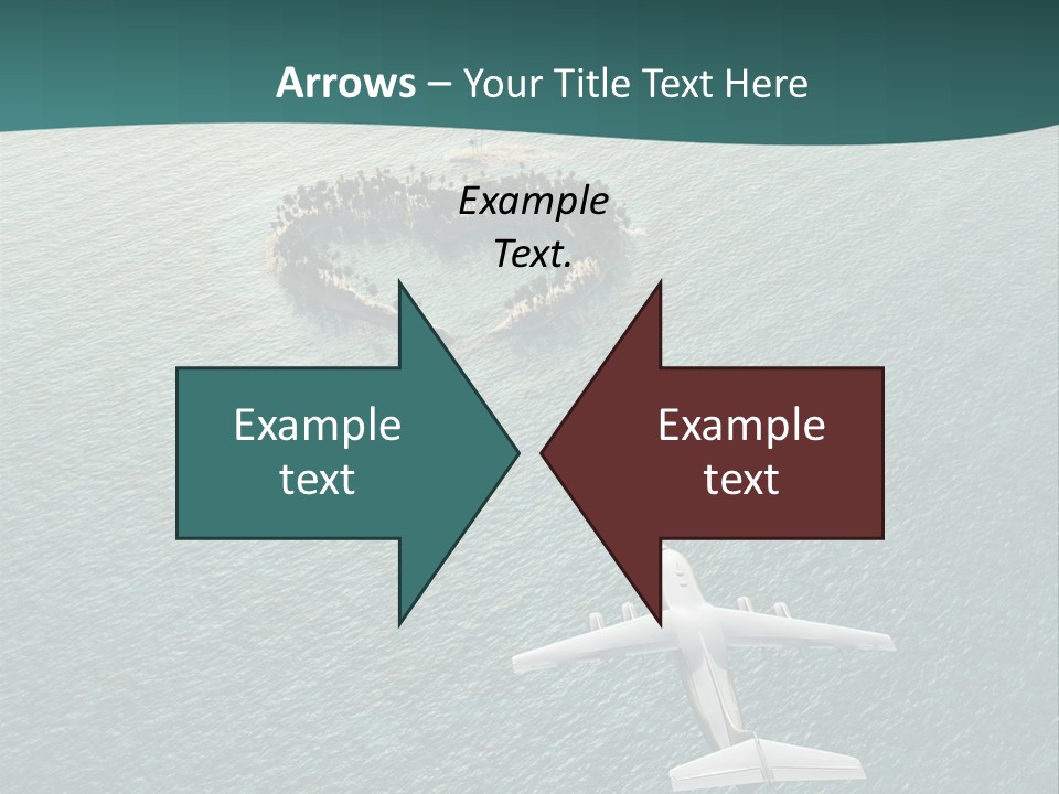 Heart Shaped Island PowerPoint Template