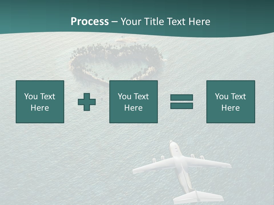 Heart Shaped Island PowerPoint Template