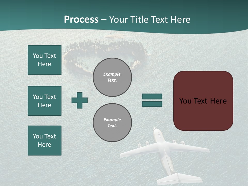 Heart Shaped Island PowerPoint Template