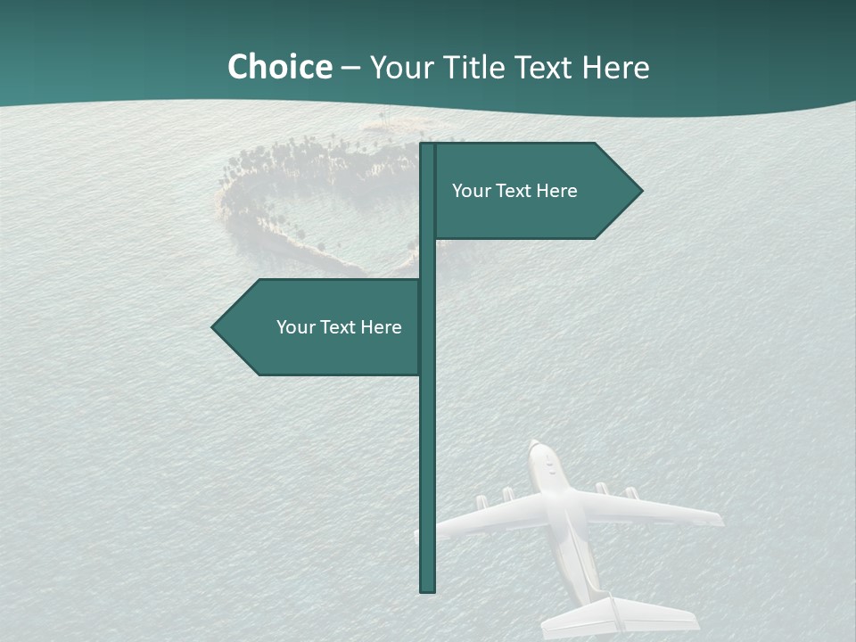 Heart Shaped Island PowerPoint Template