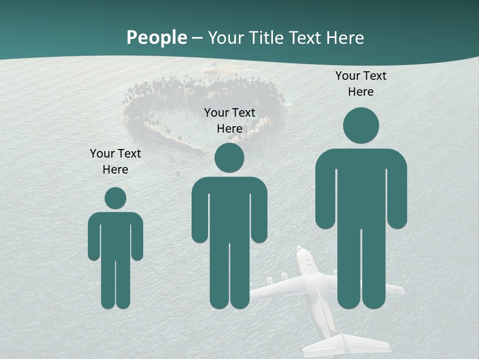 Heart Shaped Island PowerPoint Template