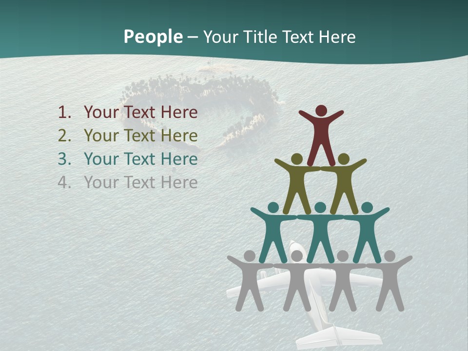 Heart Shaped Island PowerPoint Template