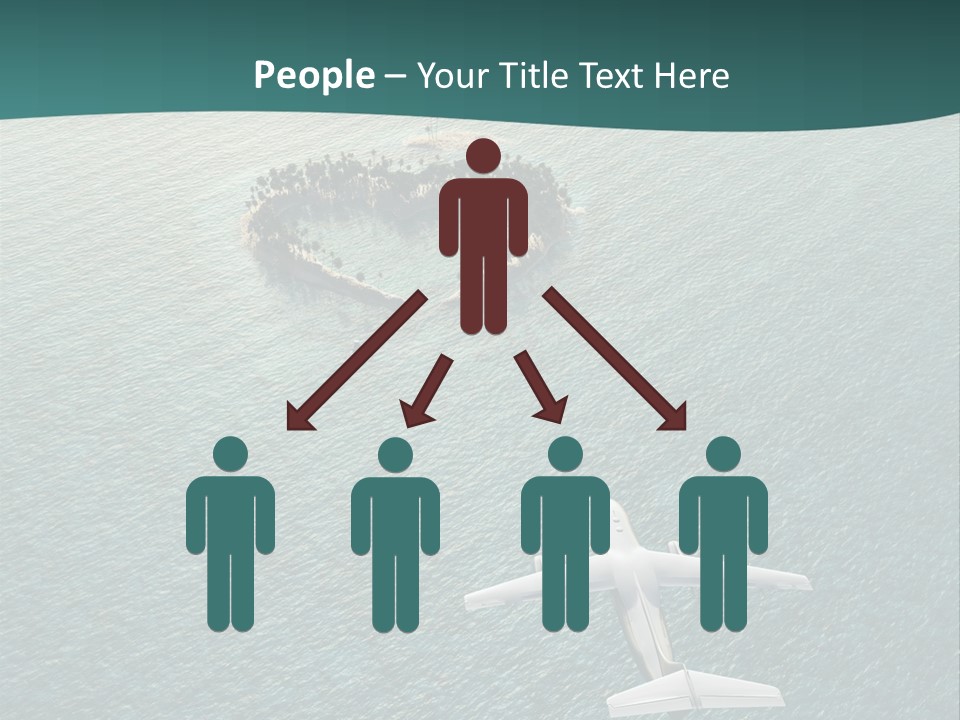 Heart Shaped Island PowerPoint Template