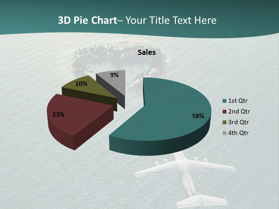 Heart Shaped Island PowerPoint Template