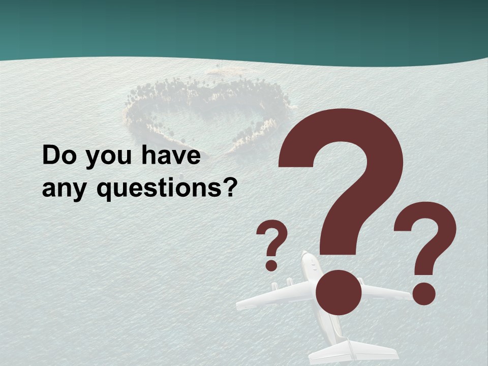 Heart Shaped Island PowerPoint Template