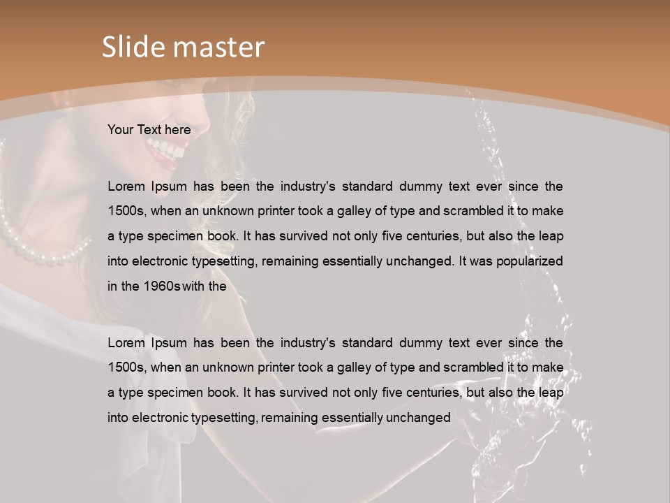 Style Dance Brunette PowerPoint Template