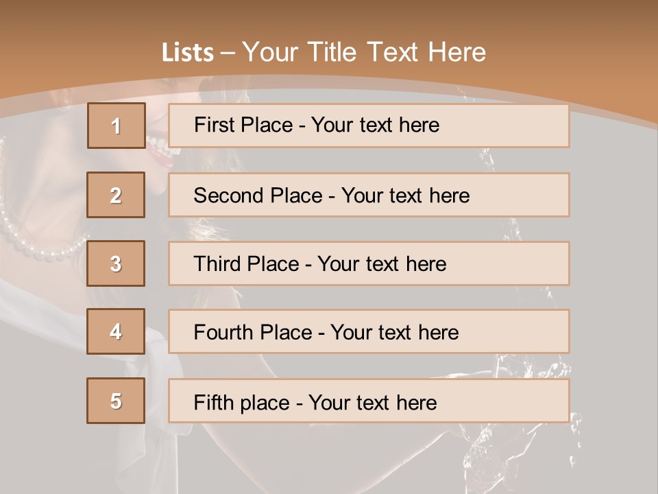 Style Dance Brunette PowerPoint Template