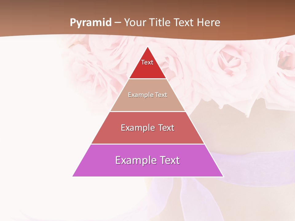 Pink Roses White Background PowerPoint Template