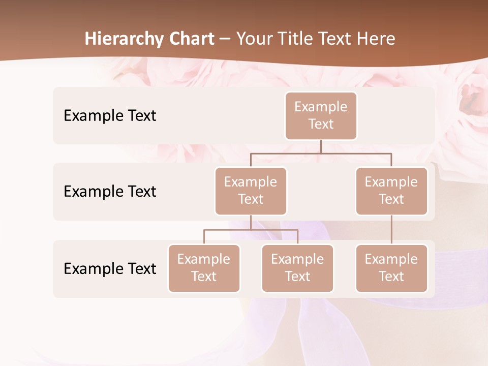 Pink Roses White Background PowerPoint Template