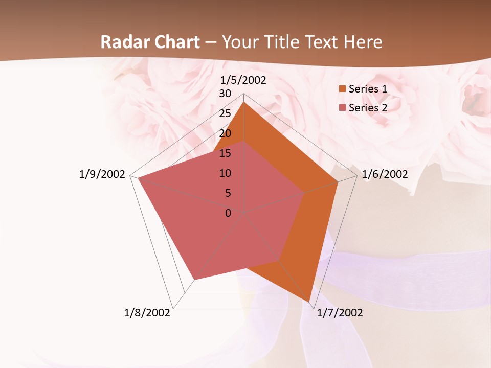 Pink Roses White Background PowerPoint Template