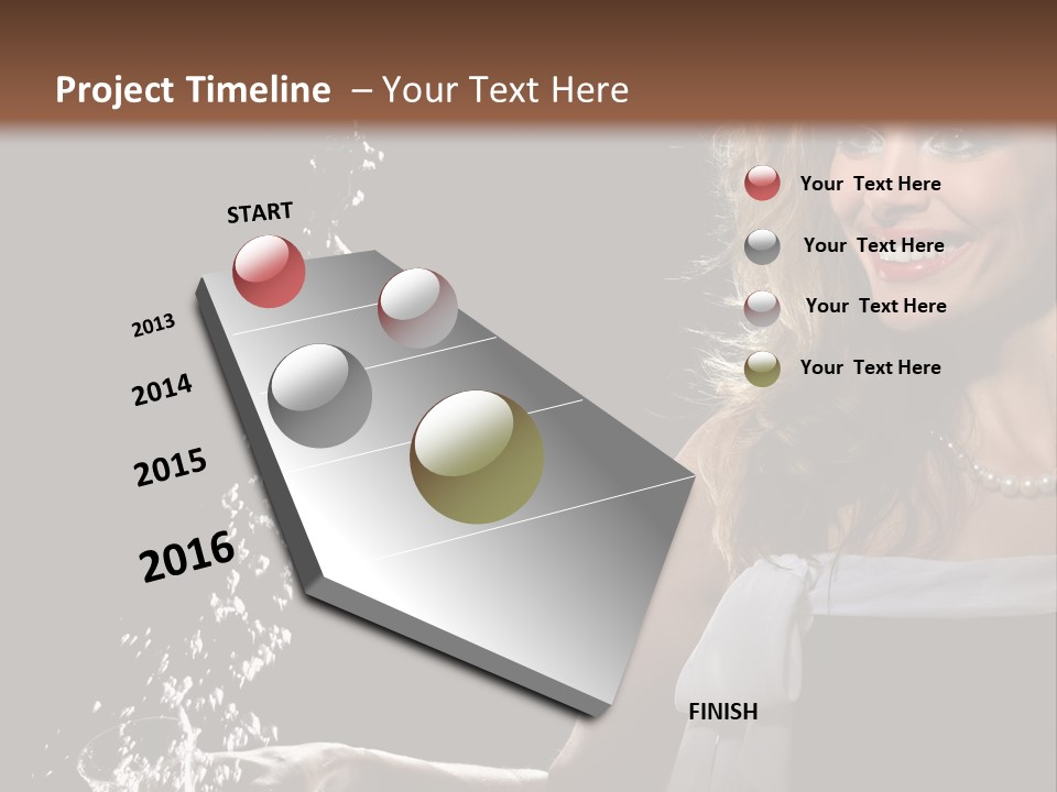 Stream Attractive Black PowerPoint Template