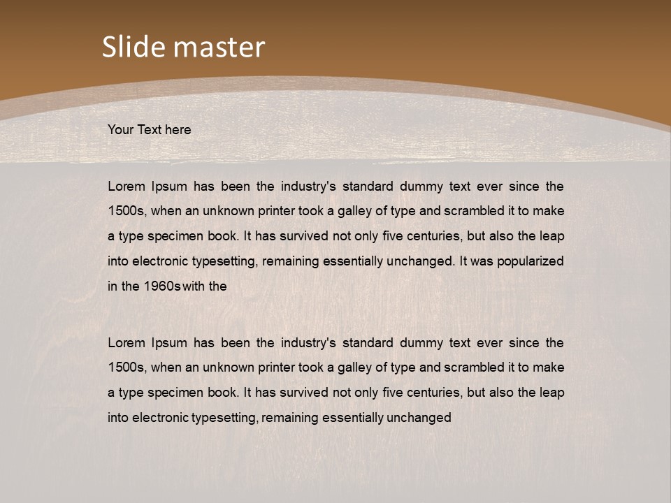 Weathered Desk Backdrop PowerPoint Template