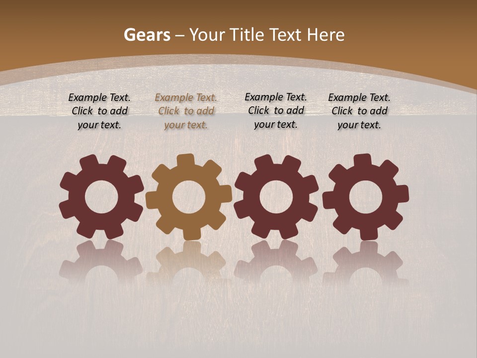 Weathered Desk Backdrop PowerPoint Template