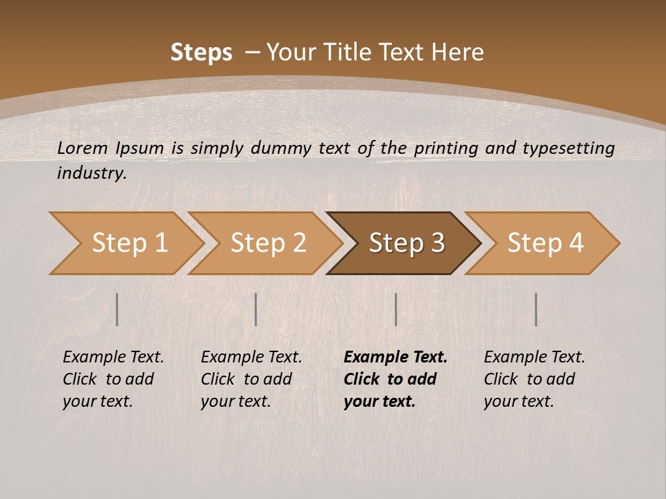 Weathered Desk Backdrop PowerPoint Template