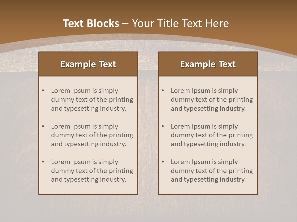 Weathered Desk Backdrop PowerPoint Template