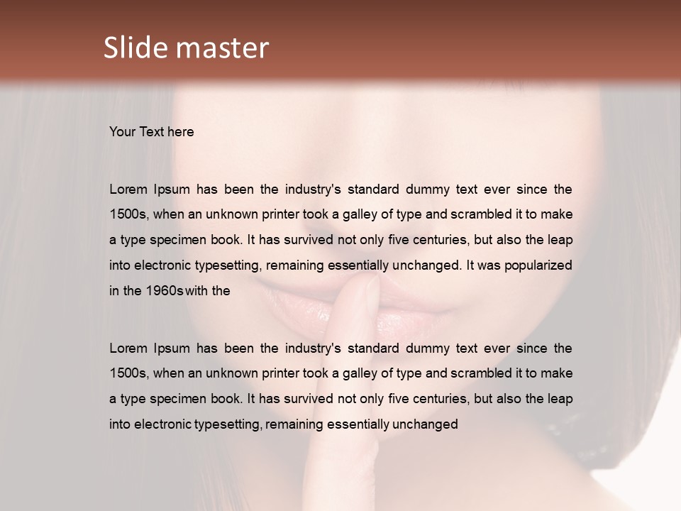 Attractive Skin Young PowerPoint Template