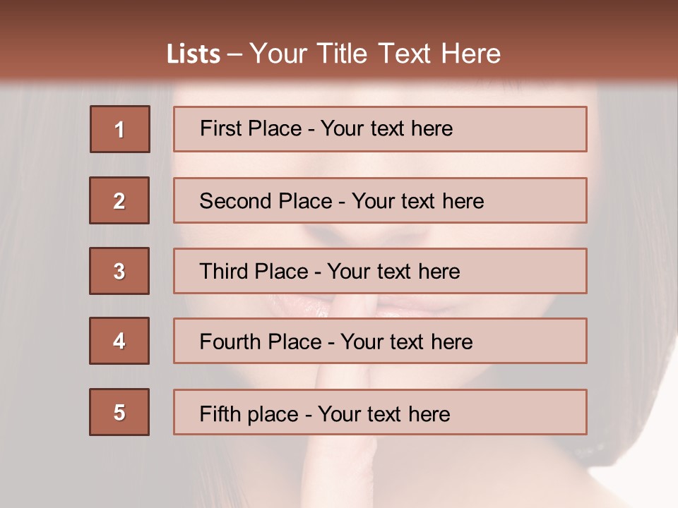 Attractive Skin Young PowerPoint Template
