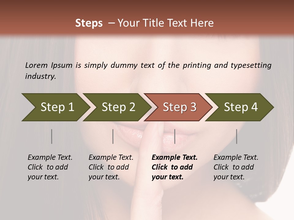 Attractive Skin Young PowerPoint Template