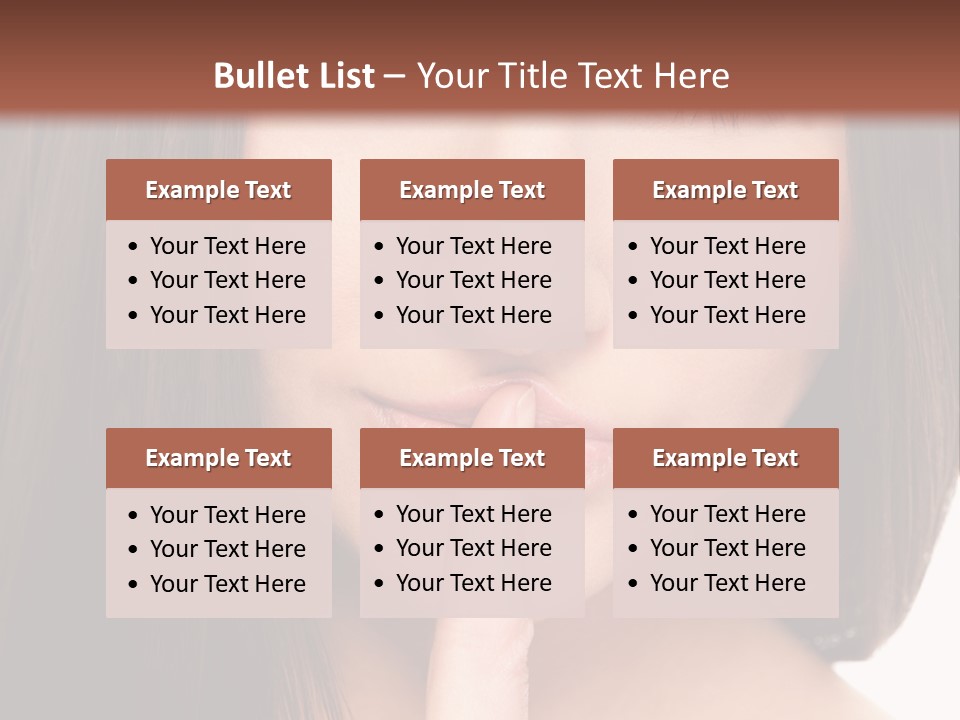 Attractive Skin Young PowerPoint Template