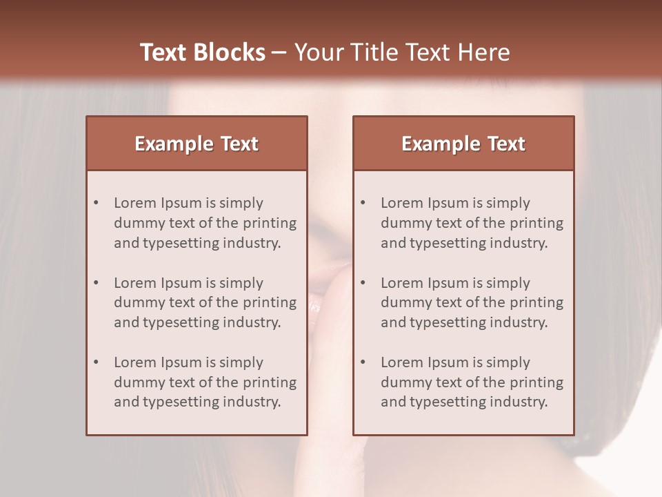 Attractive Skin Young PowerPoint Template