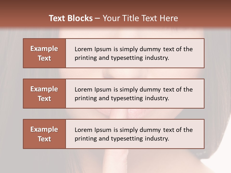 Attractive Skin Young PowerPoint Template