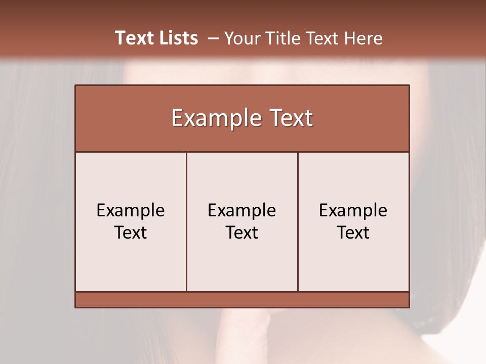 Attractive Skin Young PowerPoint Template