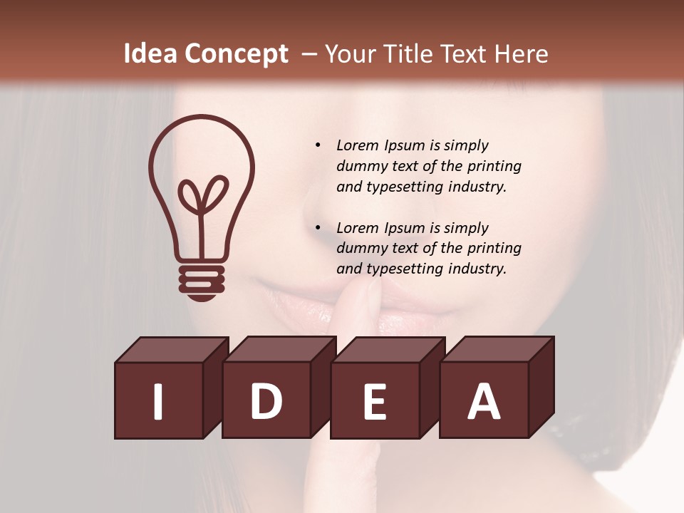 Attractive Skin Young PowerPoint Template