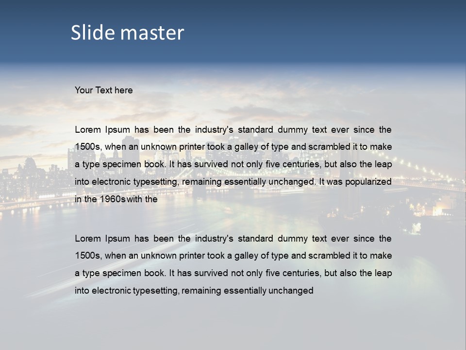 Brooklyn Bridge PowerPoint Template