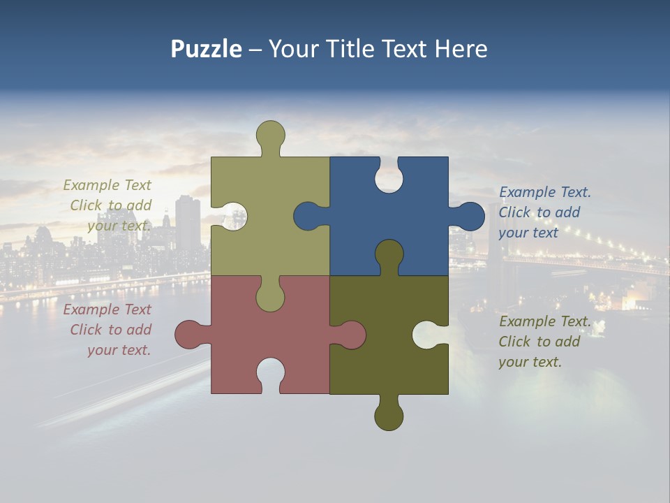 Brooklyn Bridge PowerPoint Template