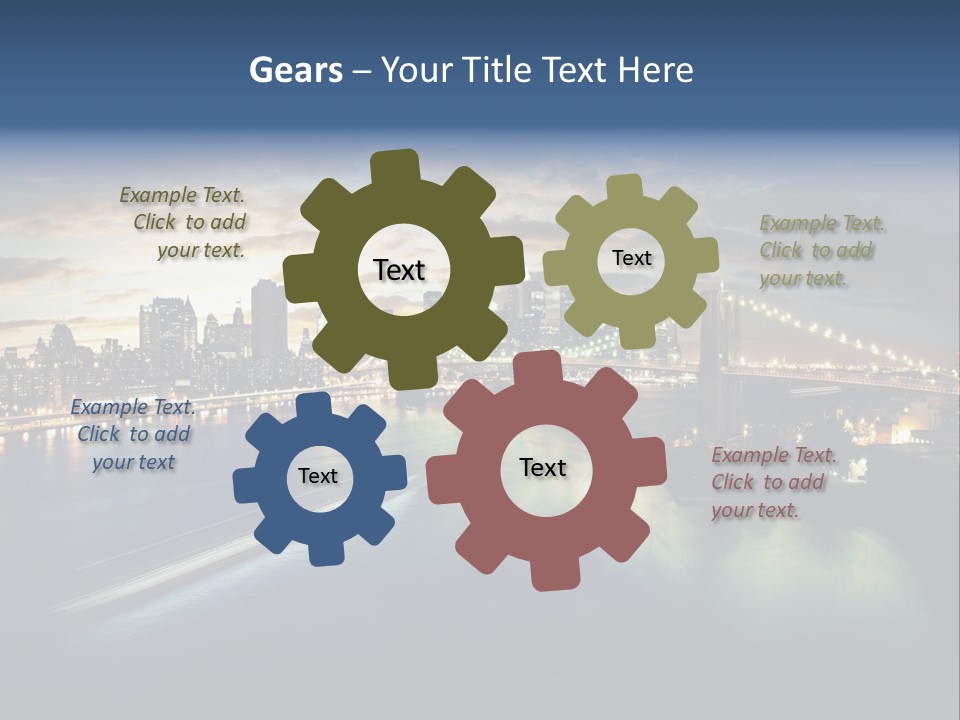 Brooklyn Bridge PowerPoint Template