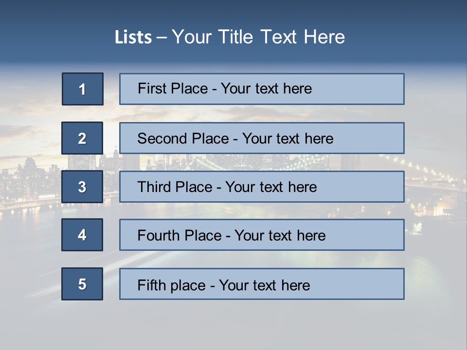 Brooklyn Bridge PowerPoint Template
