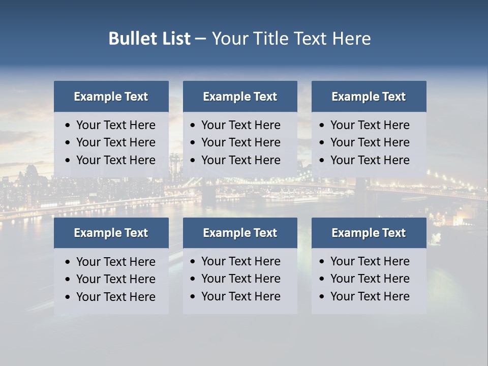 Brooklyn Bridge PowerPoint Template